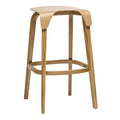 Oak Frame Lichen Green Counter Height Barstool R19355