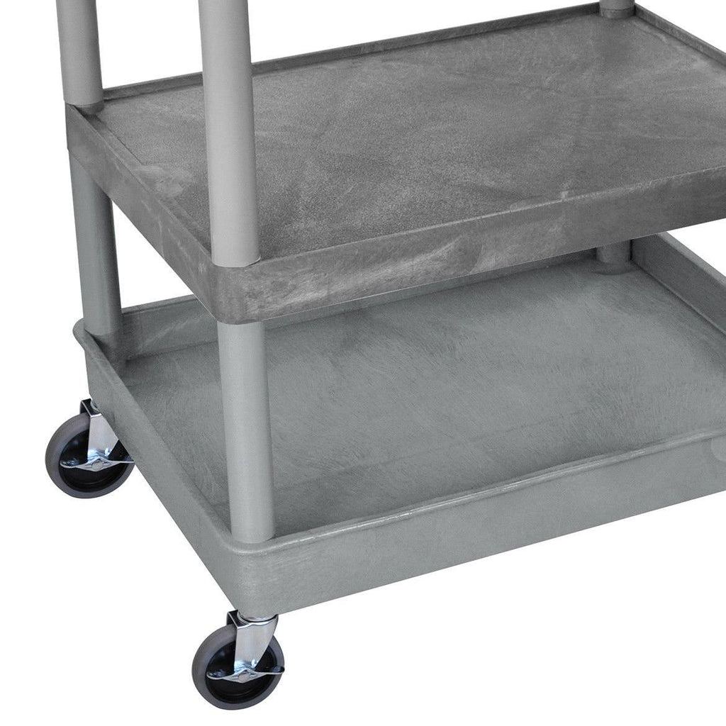 Gray Flat Top Shelf Cart G474