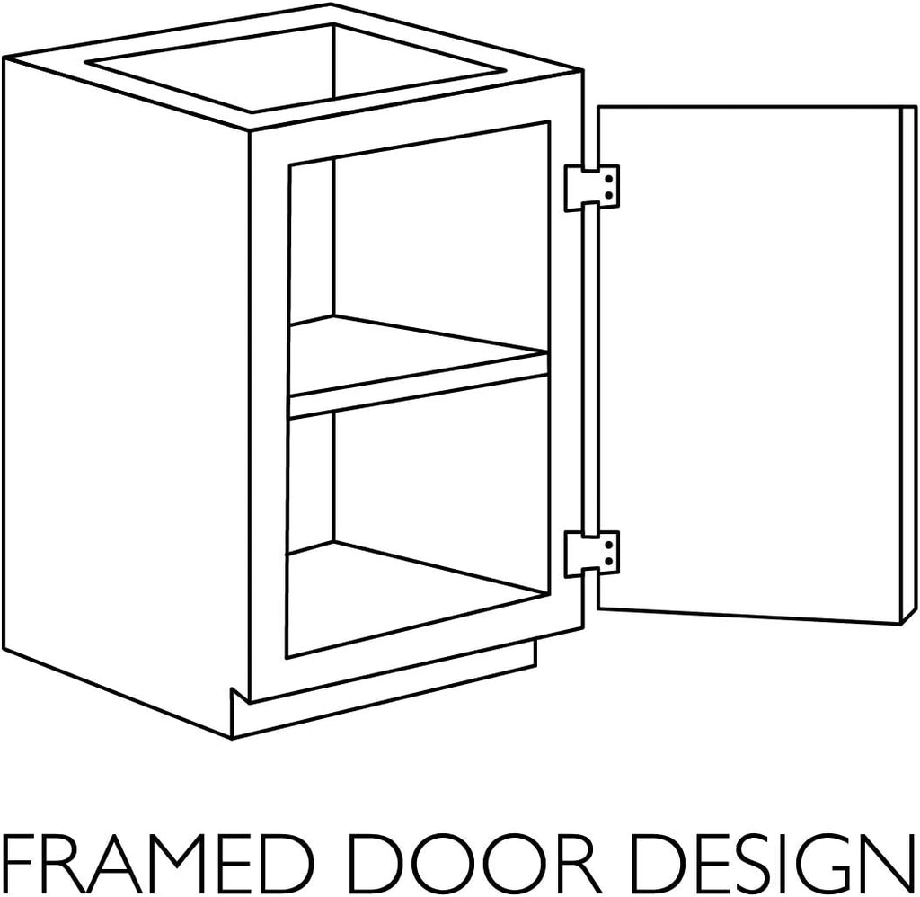 White Shaker 15-Inch Drawer Base Cabinet X694177