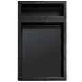 Black Double Recessed Shelf R4076