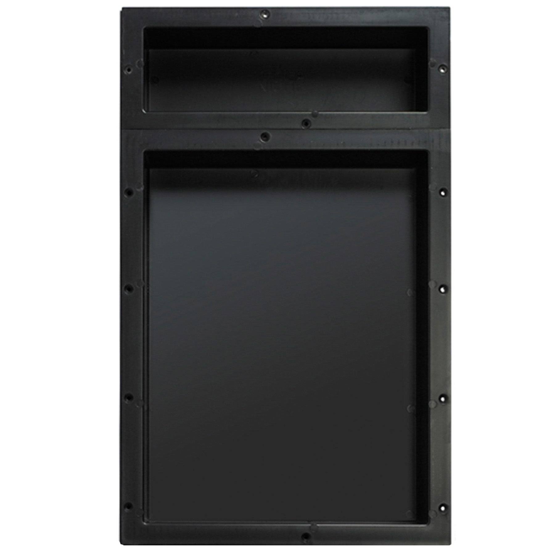 Black Double Recessed Shelf R4076