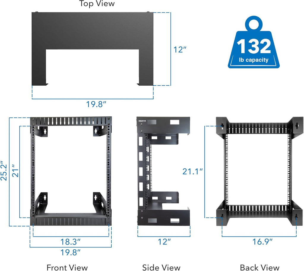 Open Wall Server Rack 12U Y53247