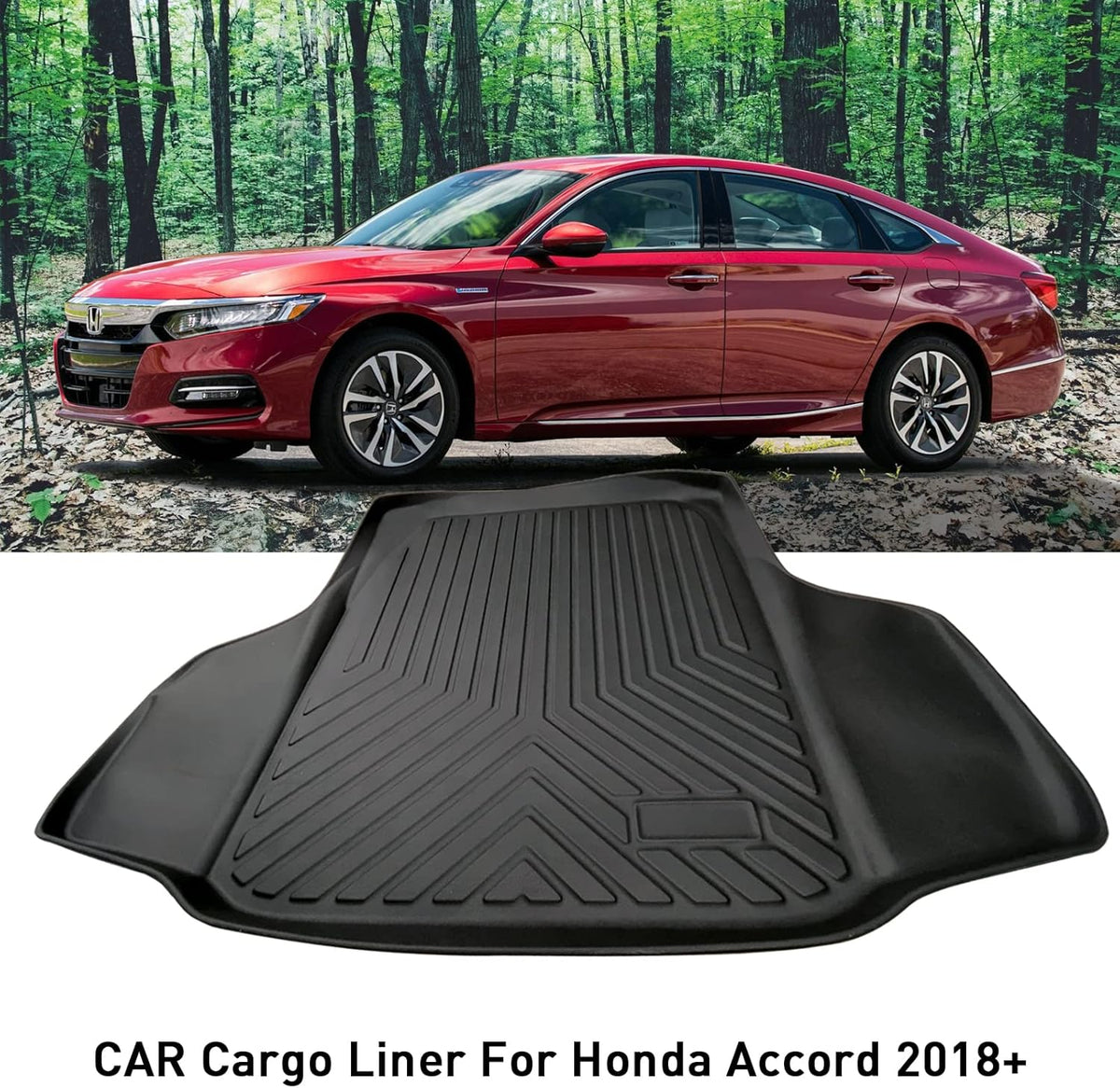 Black TPV Rear Trunk Cargo Mat Y197