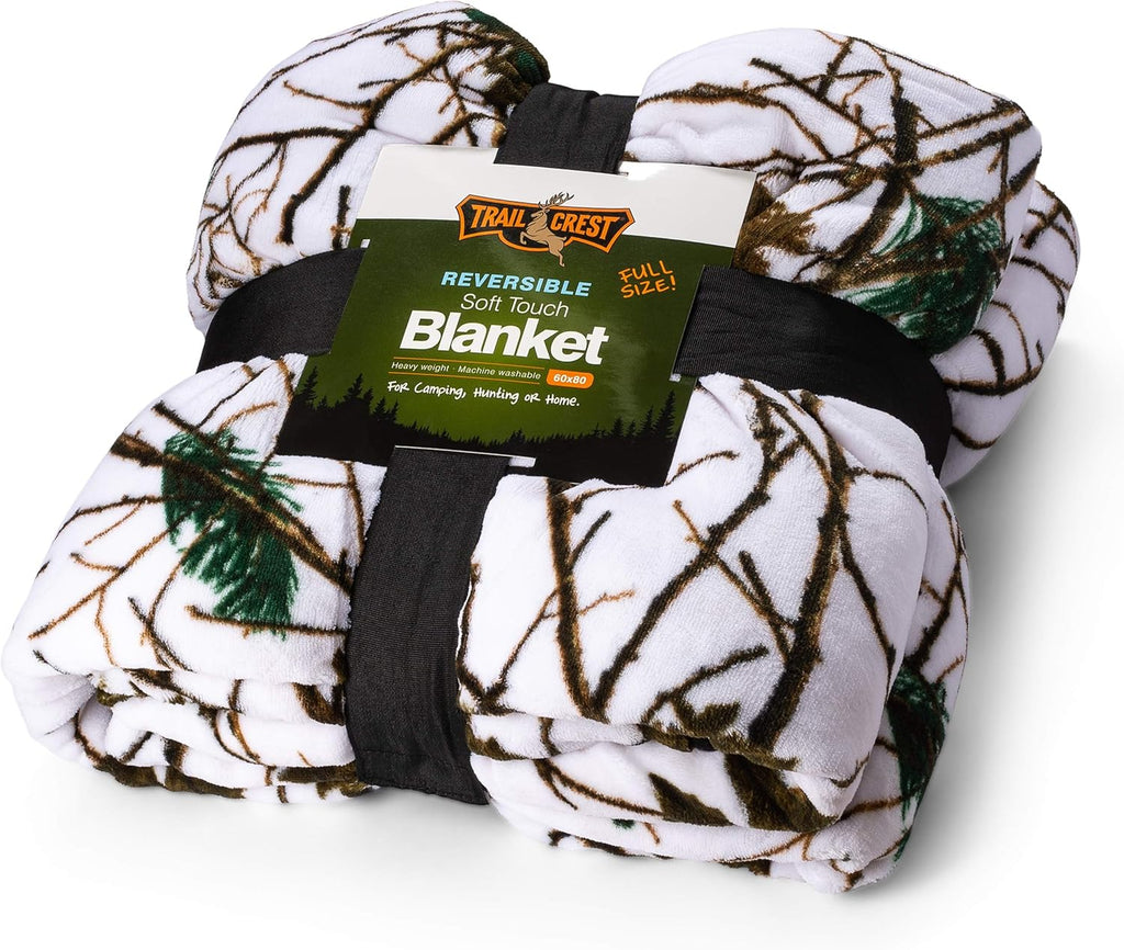 Reversible Camo Throw Blanket H131