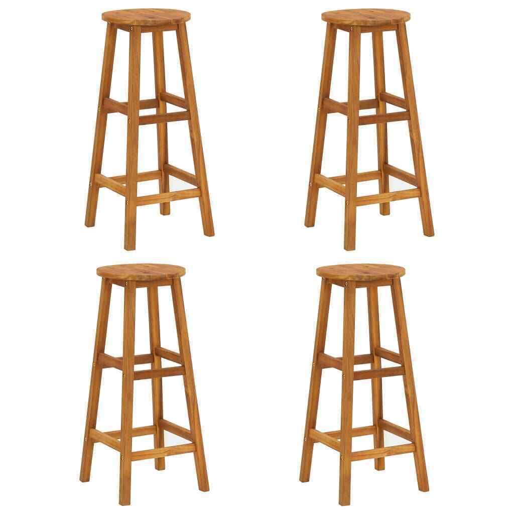 5 Piece Bar Set Solid Acacia Wood Q2954