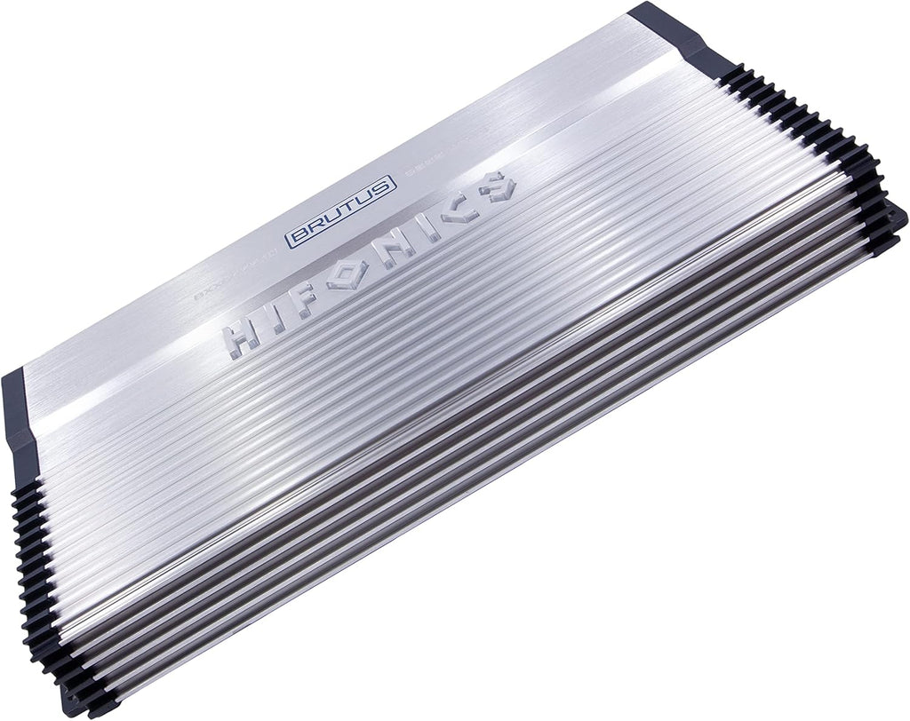 6000 Watt RMS 1-Channel D Class Car Audio Amplifier with Blue 0 Gauge Installation Kit Bundle O979