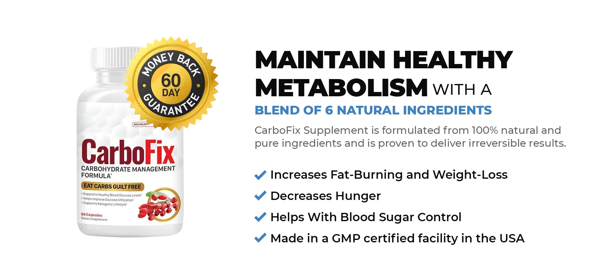 Carbofix Pills Supplement (180 Capsules) W64638