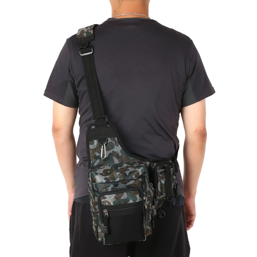 Waterproof Canvas Fishing Tackle Bag V93440
