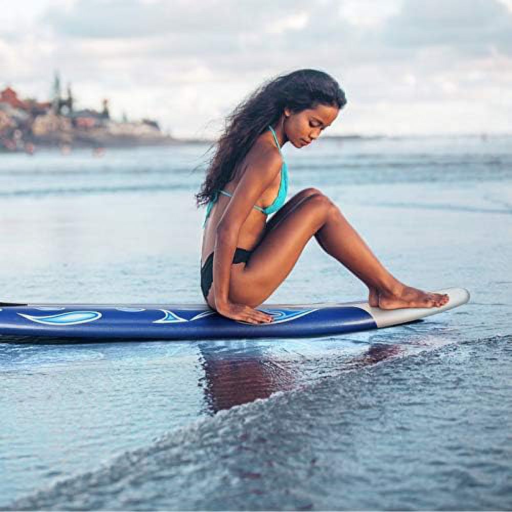 Non-Slip Surfing Board With Removable Fins & Leash O49678