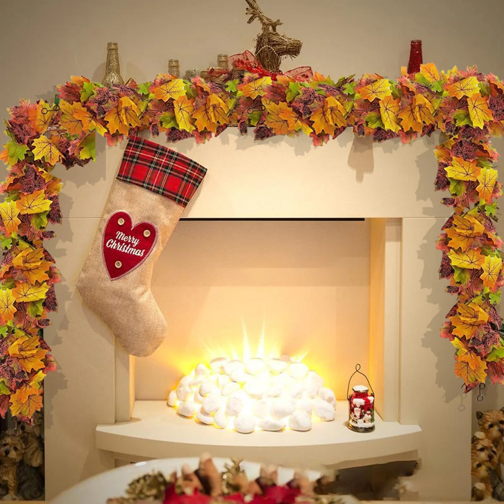2-Pack Artificial Maple Leaf Garland H725