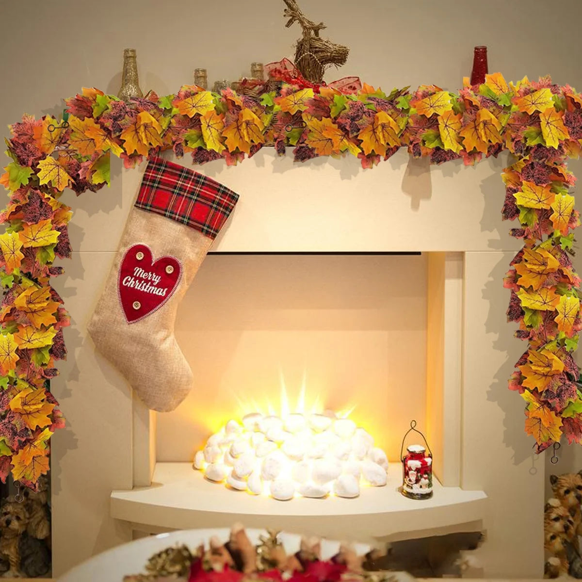 2-Pack Artificial Maple Leaf Garland H725