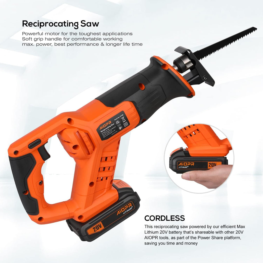 20V Cordless Reciprocating Saw with 5 Blades C617003