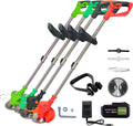 Green Brush Cutter Lawn Tool with 2 Batteries X399
