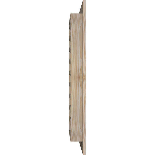 28-in W x 34-in H Vertical Gable Vent Unfinished Smooth Pine P367