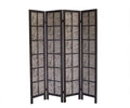 Brown Folding Room Divider Screen S65212