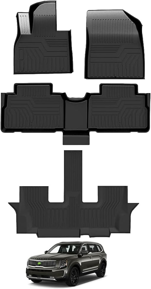 All Weather 3 Row Floor Liner Set Black R9528