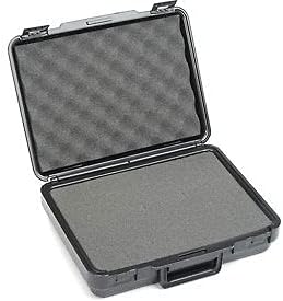 Black Plastic Protective Storage Cases with Pinch Tear Foam Pack of 2 W482