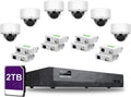 8CH 4K IP Security Camera System with 6 5MP POE IP Dome Cameras Y441