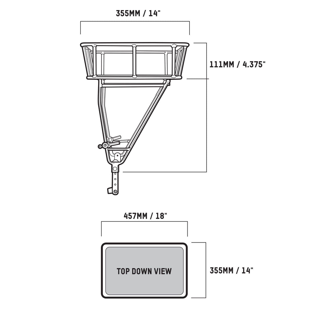 Black Bicycle Rack W28586