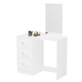 White 3 Drawer Vanity Table with Mirror O2631