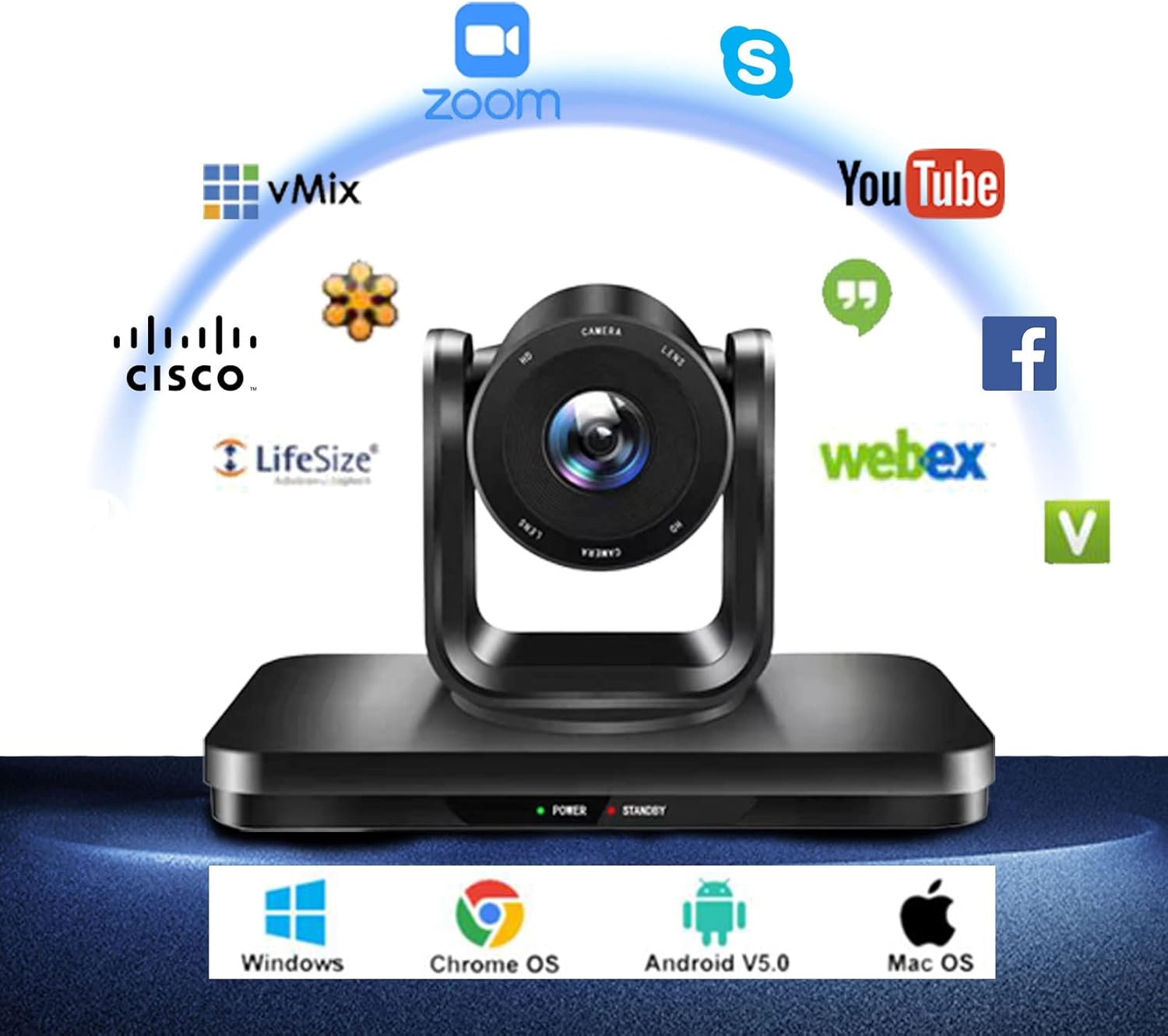 1080P PTZ Conference Camera with 3X Optical Zoom F23639