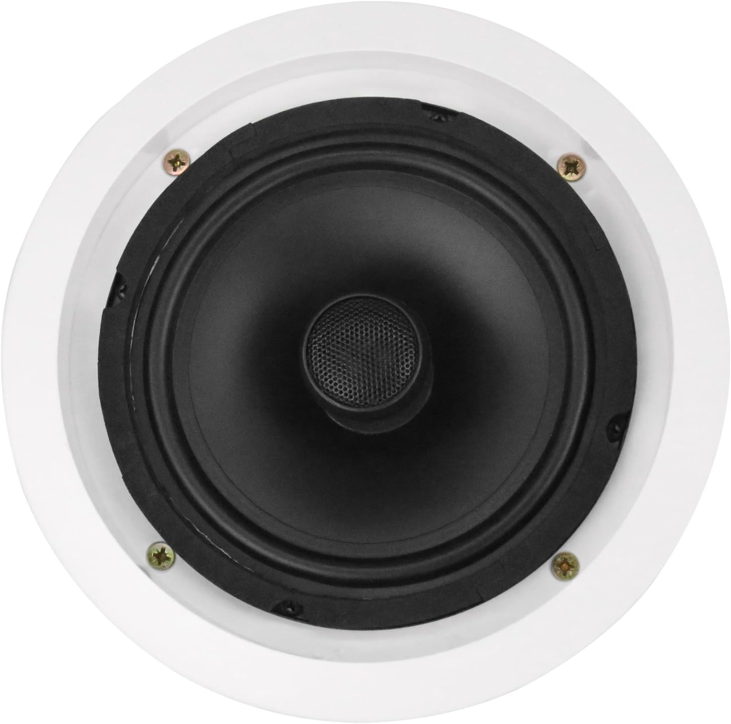 Dual 6-Inch in-Wall/in-Ceiling 2-Way Stereo Sound Speaker with 1" Silk Dome Tweeter and Crossover Network, Pack of 2 W2925
