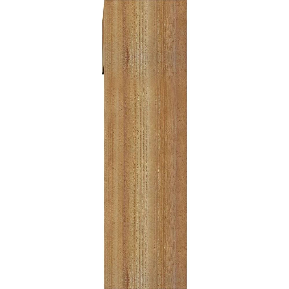 8x22W x 28x22D x 28x22H Traditional Block Rough Sawn Bracket with Offset Brace D215
