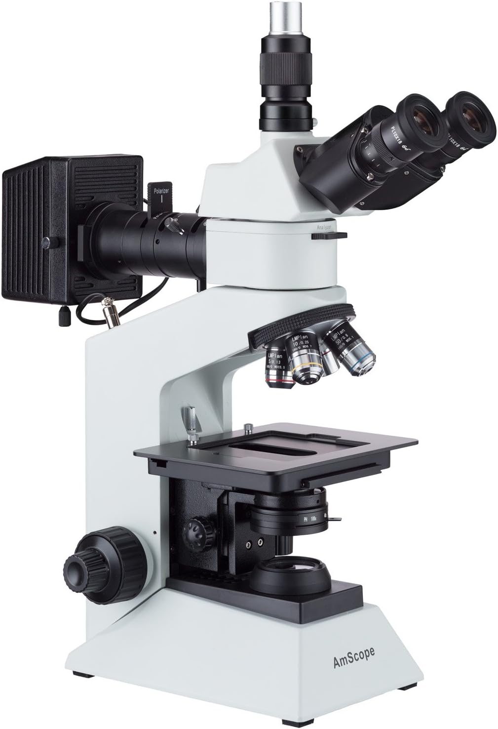 40x-800x Polarizing Metallurgical Microscope with Top and Bottom Lights and 18MP USB3.0 Camera V288