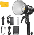 LED Video Light with Reflector and Battery Case Y896123