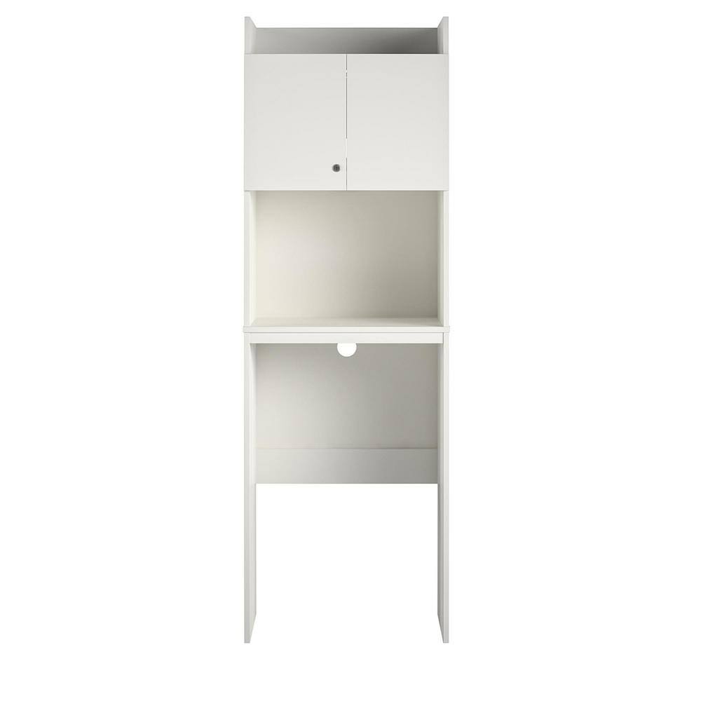 White Mini Refrigerator Storage Cabinet Q910801