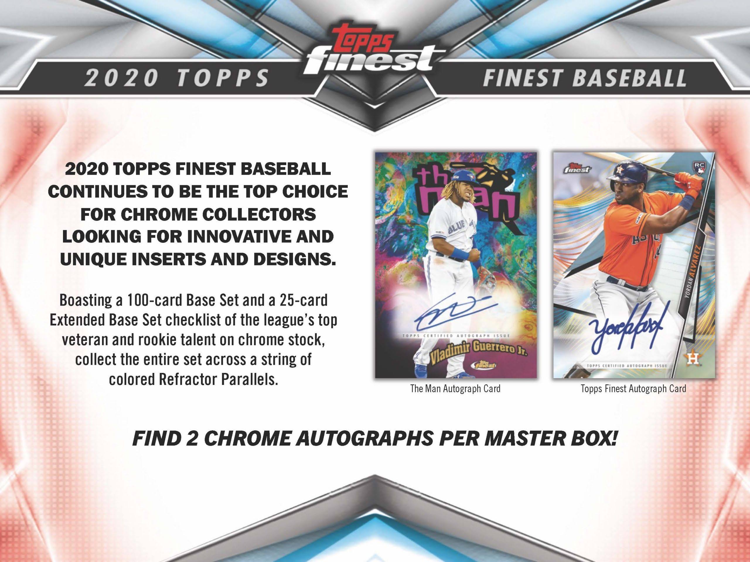 2020 Topps Finest Baseball Hobby Box D2381
