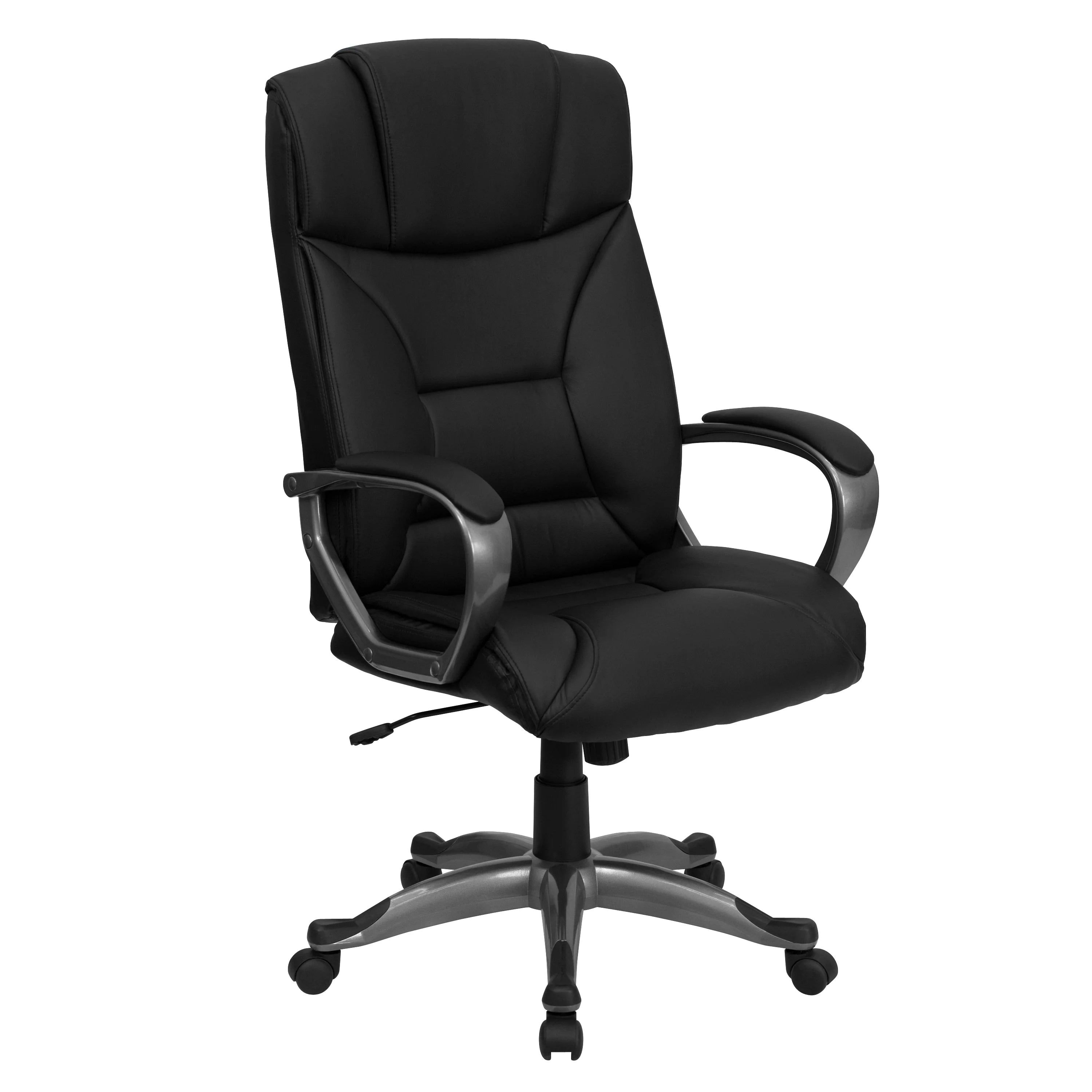 Black LeatherSoft Executive Swivel Office Chair J711