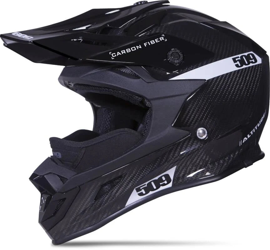 Gloss Black Carbon Fiber Helmet F258