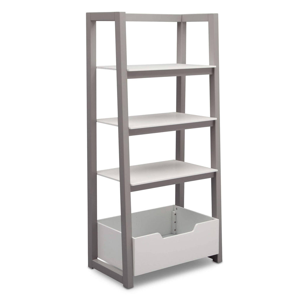 White Grey Ladder Shelf R8929