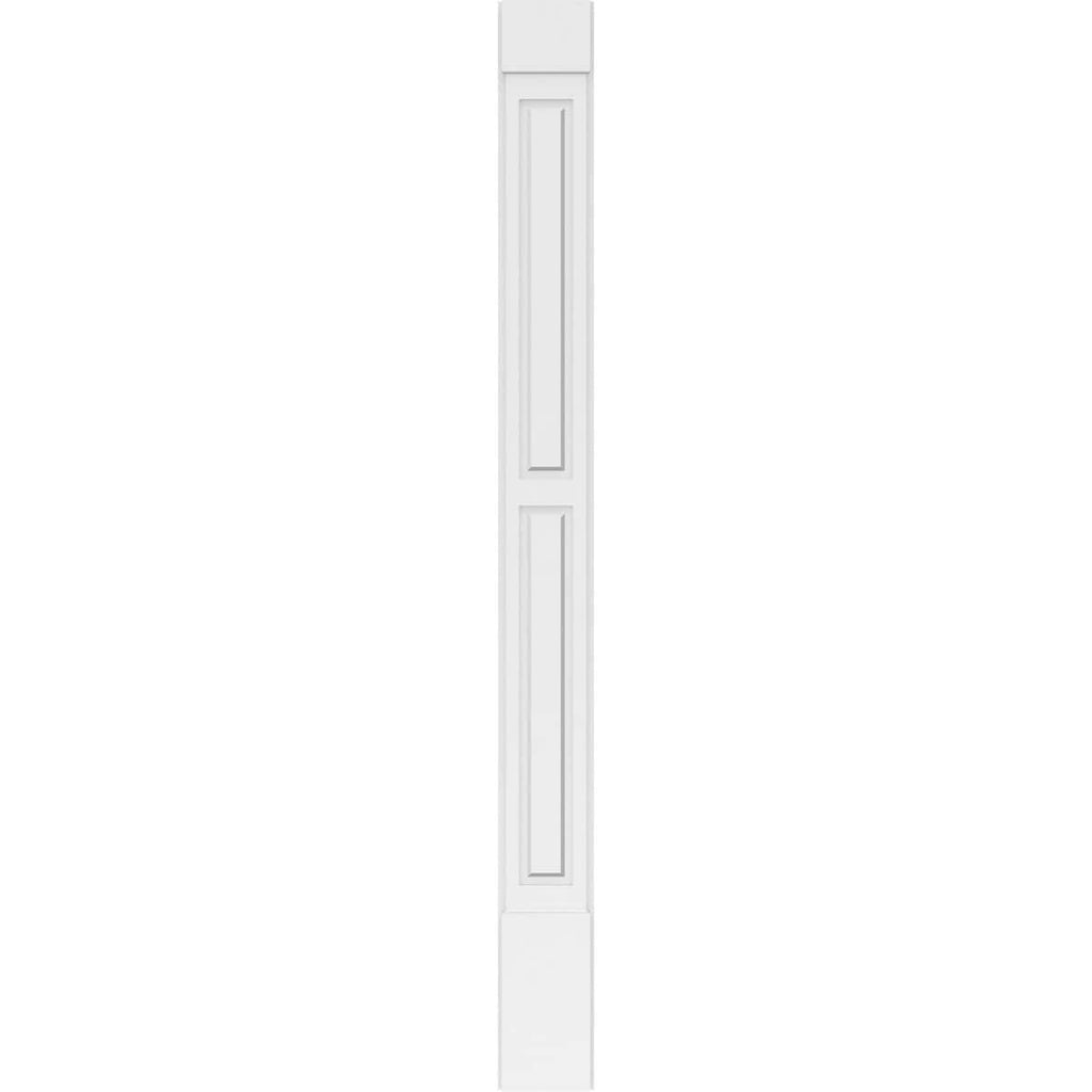 Two Equal Raised Panel PVC Pilaster with Capital and Base (Pair) C465600