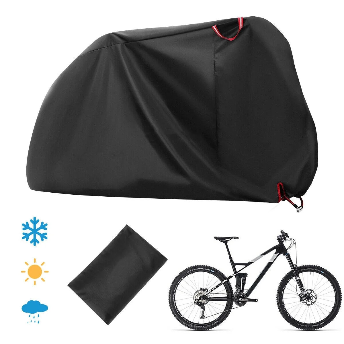 Waterproof Bike Rain Cover 210D Oxford Fabric Bicycle Protective Accessories H6709