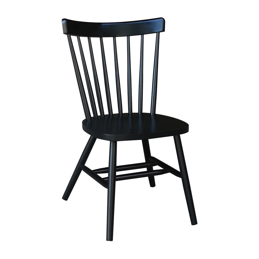 Solid Wood Dining Chair in Black J19024
