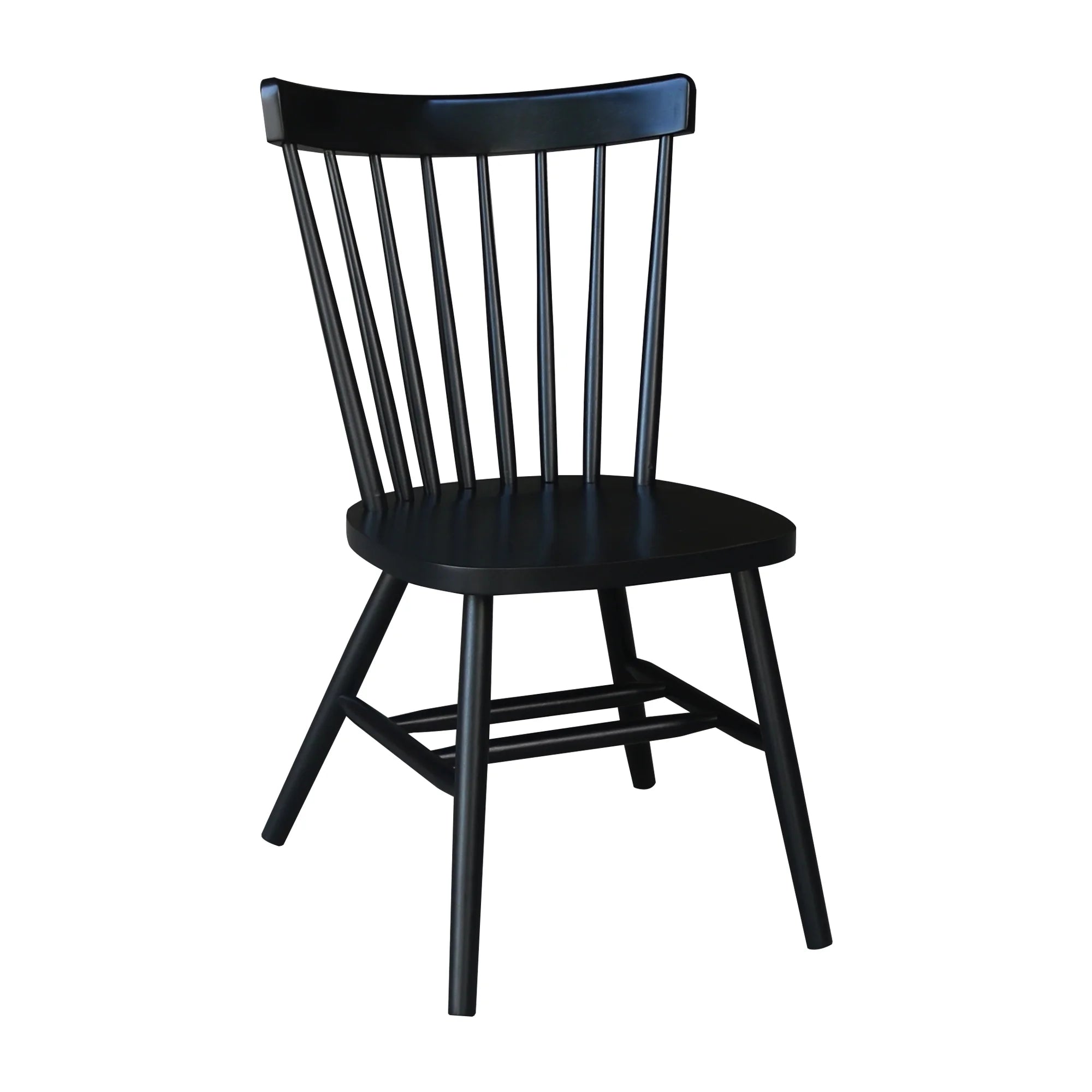 Solid Wood Dining Chair in Black J19024