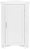 White Single Door Corner Floor Cabinet E18522