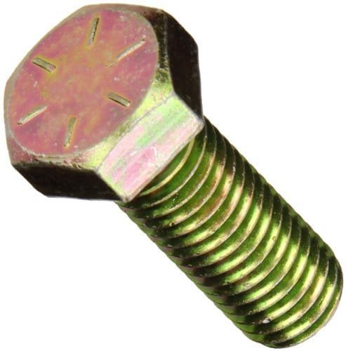 3/4-10 x 8 1/2 Hex Cap Screw Grade 8 Zinc Yellow Plated Steel 20 pcs S1514