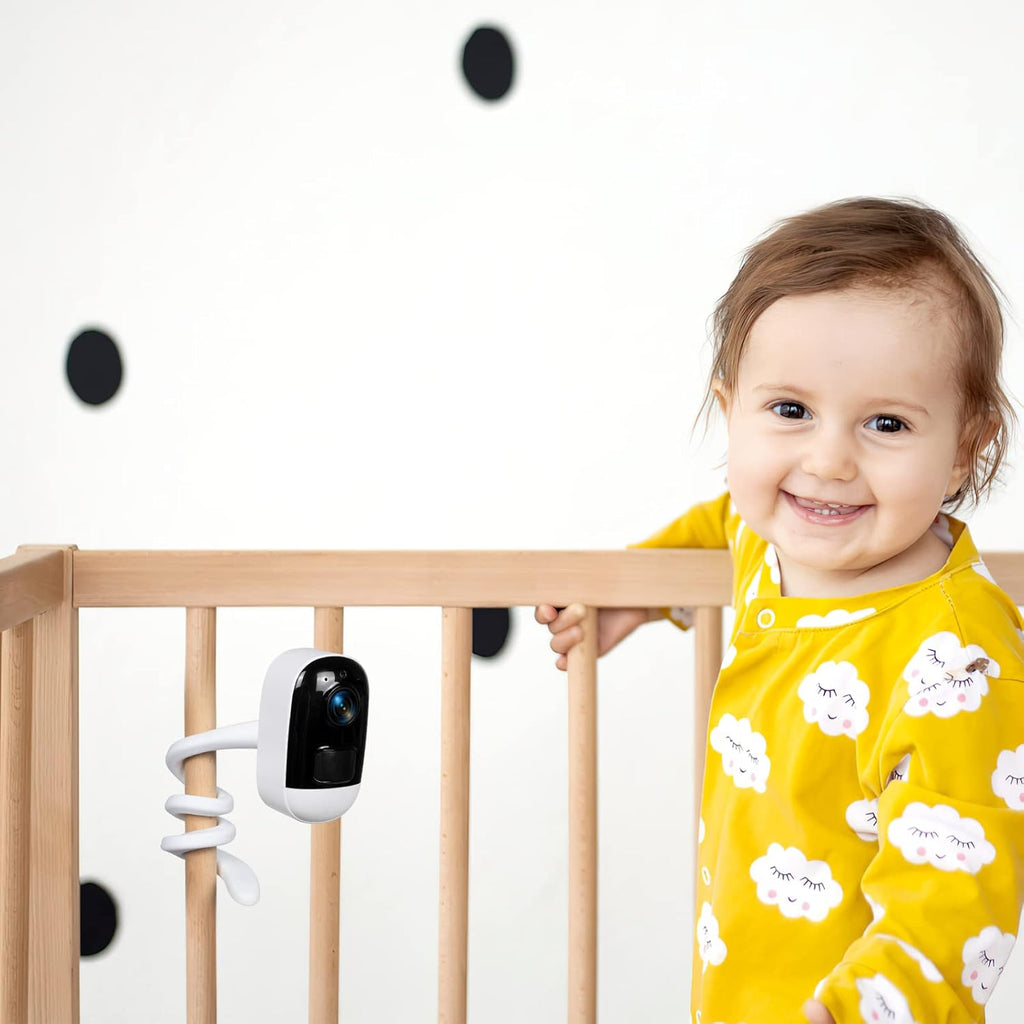 White Flexible Twist Baby Monitor Mount R6650