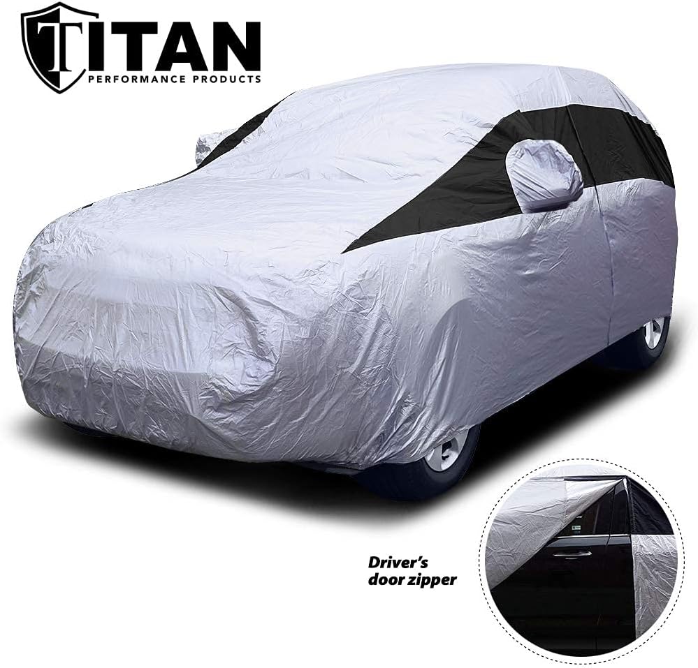 Lightweight Poly 210T Waterproof Car Cover for Large Sedans, Pack of 2 A12031