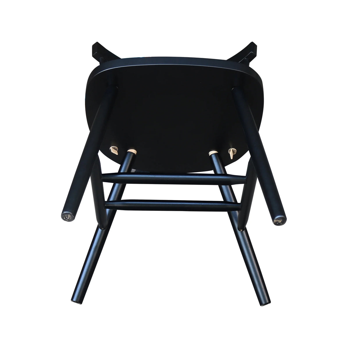 Solid Wood Dining Chair in Black J19024