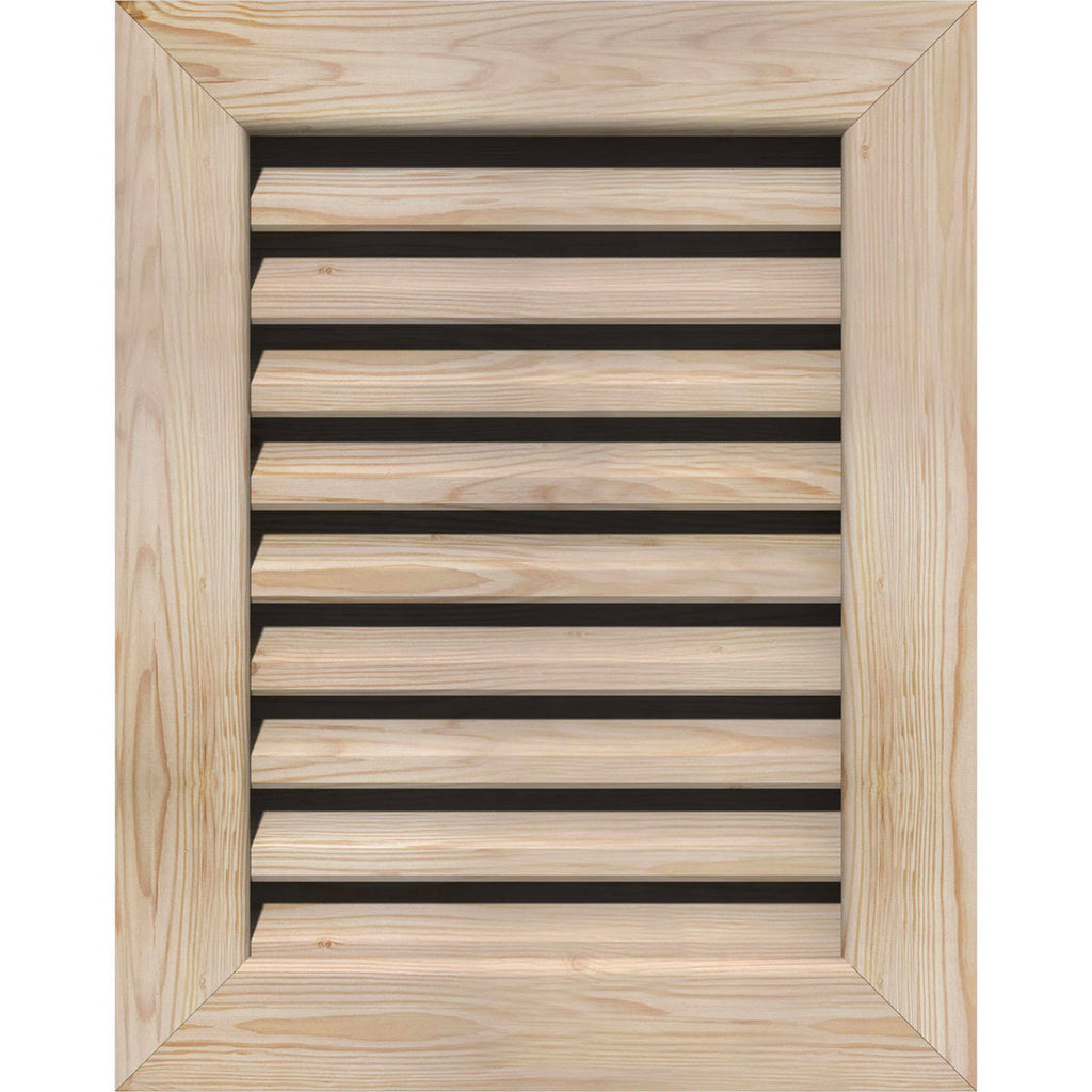 28-in W x 34-in H Vertical Gable Vent Unfinished Smooth Pine P367