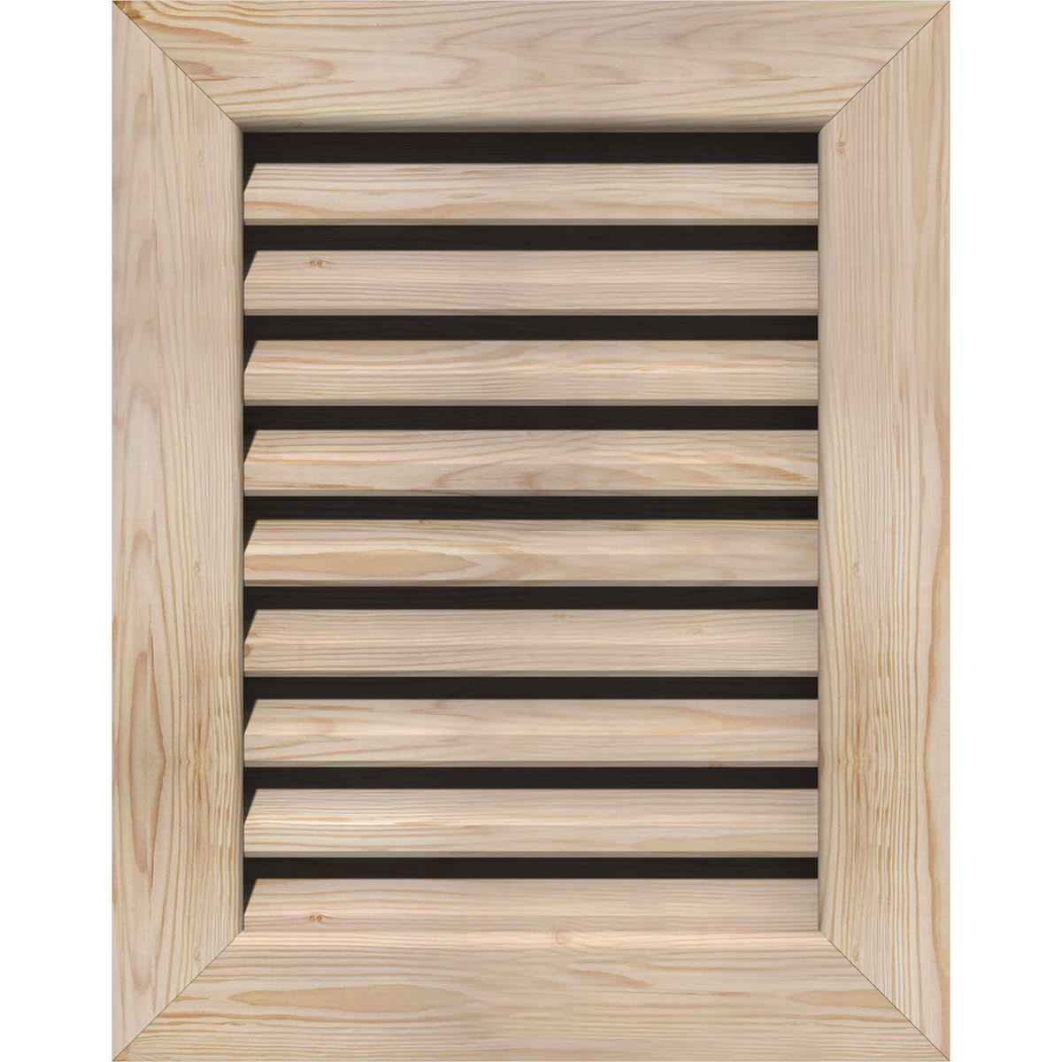 28-in W x 34-in H Vertical Gable Vent Unfinished Smooth Pine P367