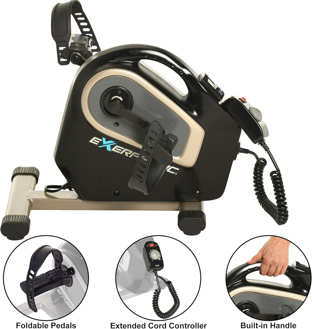 Black Motorized Electric Pedal Exerciser H79543