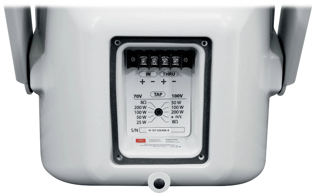 8" White Indoor/Outdoor Surface Mount Speakers W88442