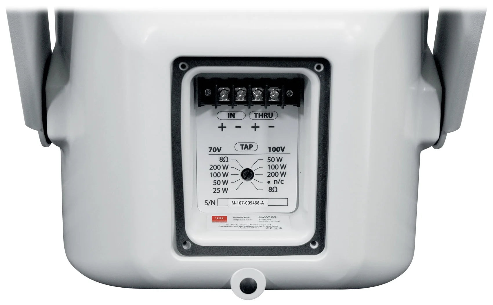 8" White Indoor/Outdoor Surface Mount Speakers W88442