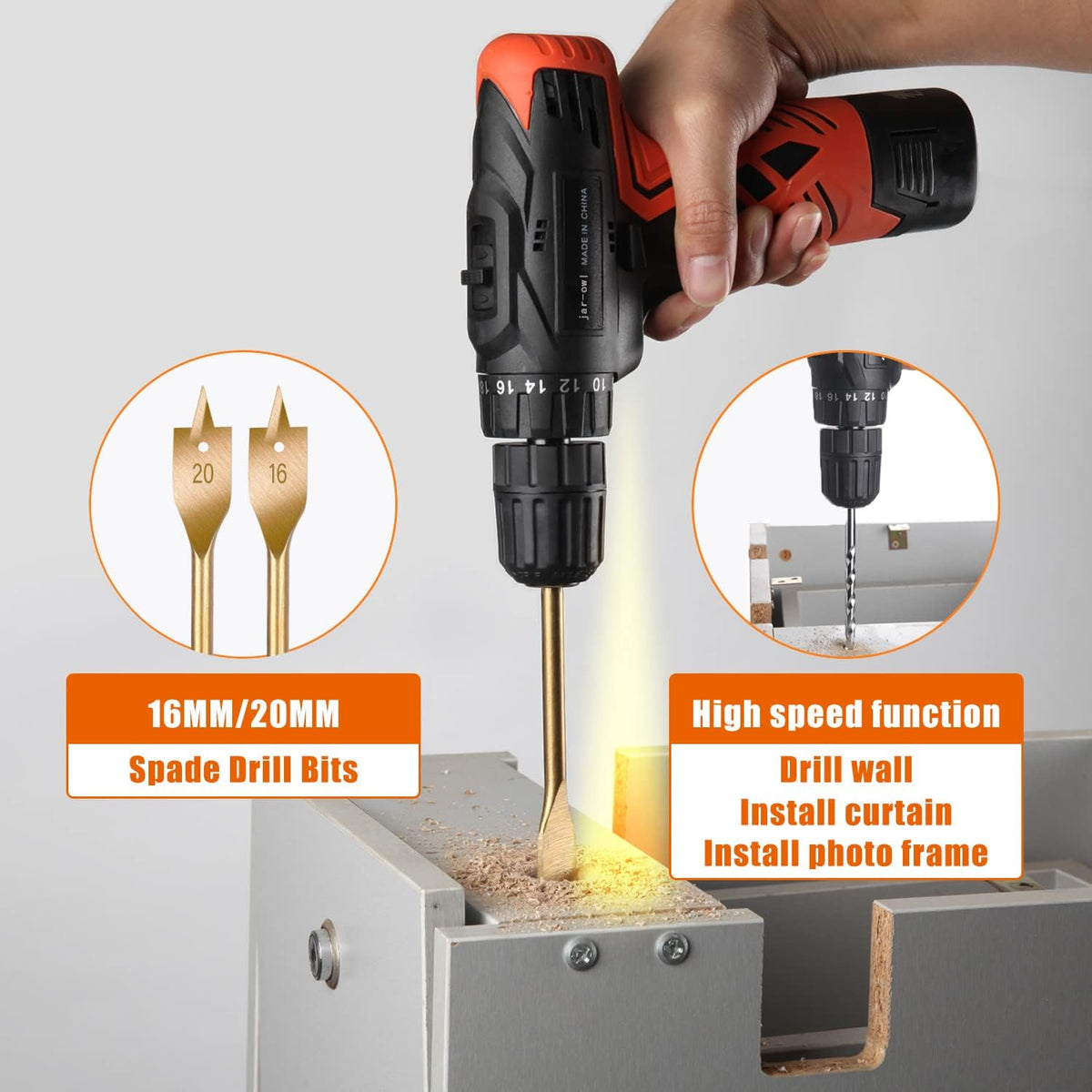 60pcs Cordless Drill Tool Set with Toolbox L9554
