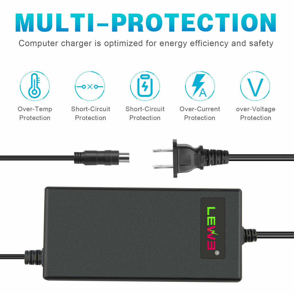 67.2V 2A T Plug Charger for 60V Li-ion Battery Electric Scooter E-bike Bicycle G71678